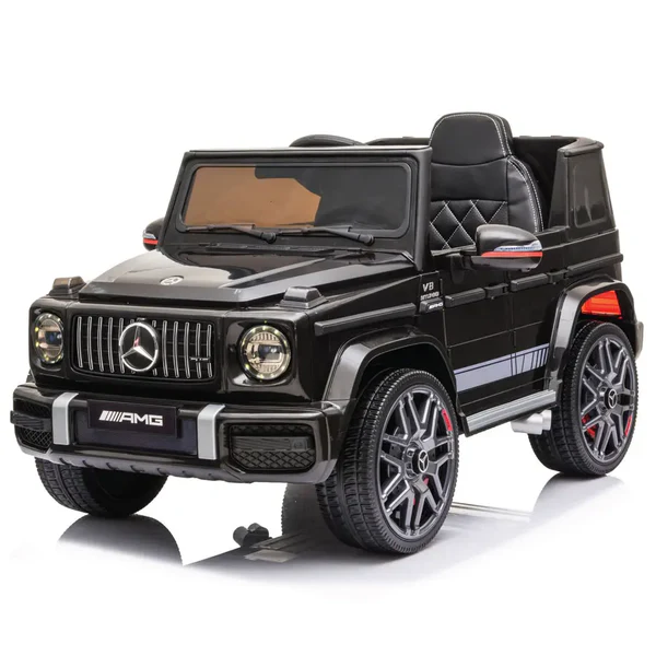 Mercedes-Benz AMG G63, 12V Electric Kids' Ride On Car with Parental Remote Control, LED lights, Leather Seat and MP3- Kids On Wheelz